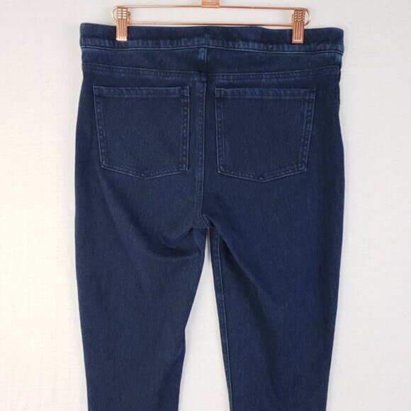 SPANX Jean-ish Ankle Leggings Blue Dark Wash Jeggings size Large - Picture 11 of 14